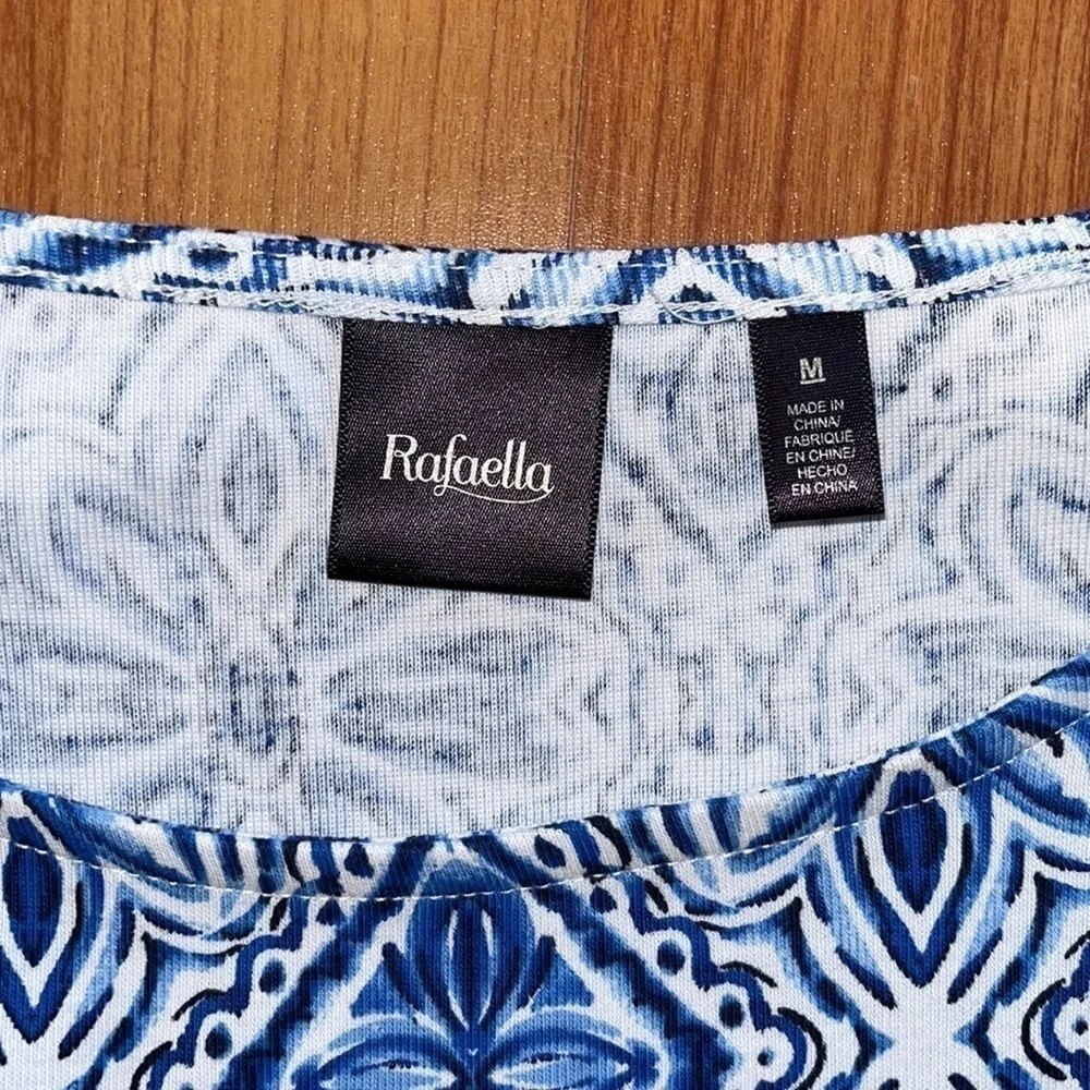 Rafaella women’s blue tribal geo print midi dress with cut out detail - Picture 5 of 7